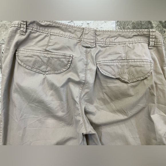Calvin Klein Jeans Convertible Ankle Cargo Pants Womens Khaki Cotton 12 - Picture 9 of 9